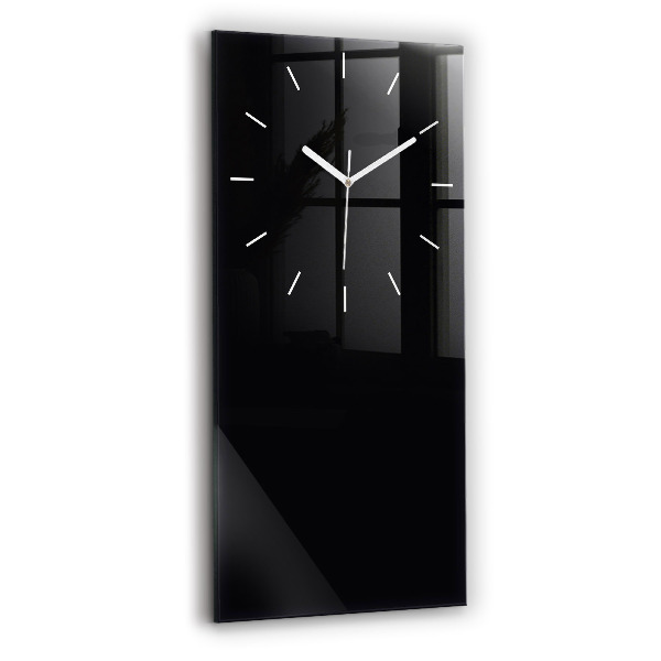 Reloj de vidrio vertical Color negro - espejomat.es