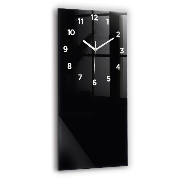 Reloj de vidrio vertical Color negro - espejomat.es