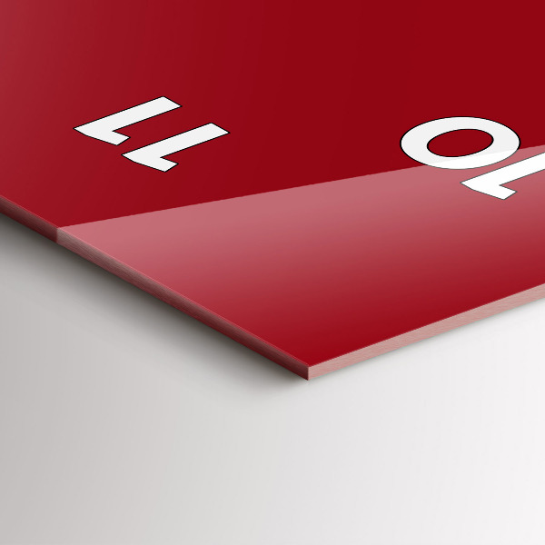 Reloj vertical Color rojo - espejomat.es