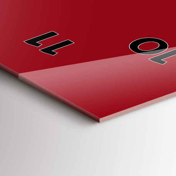 Reloj vertical Color rojo - espejomat.es