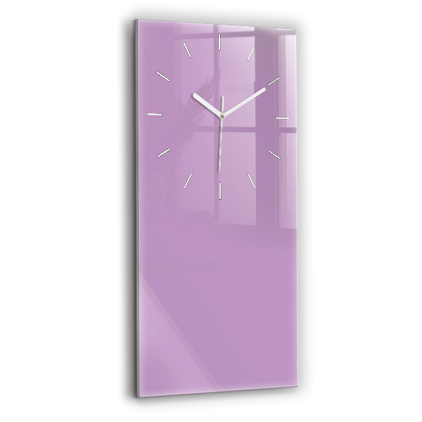 Reloj de vidrio vertical El color lila - espejomat.es