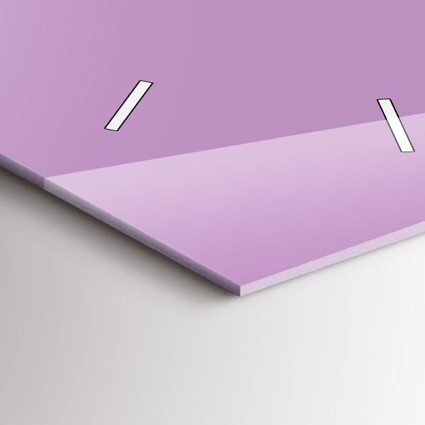 Reloj de vidrio vertical El color lila - espejomat.es