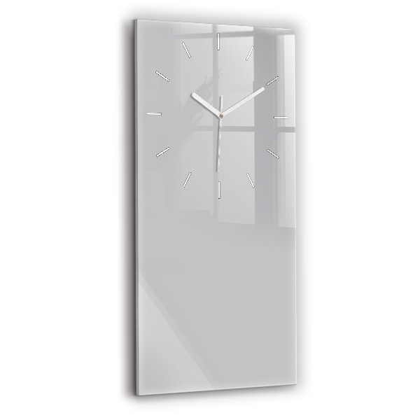 Reloj de cristal vertical El color gris claro - espejomat.es