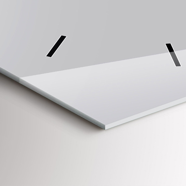 Reloj de cristal vertical El color gris claro - espejomat.es