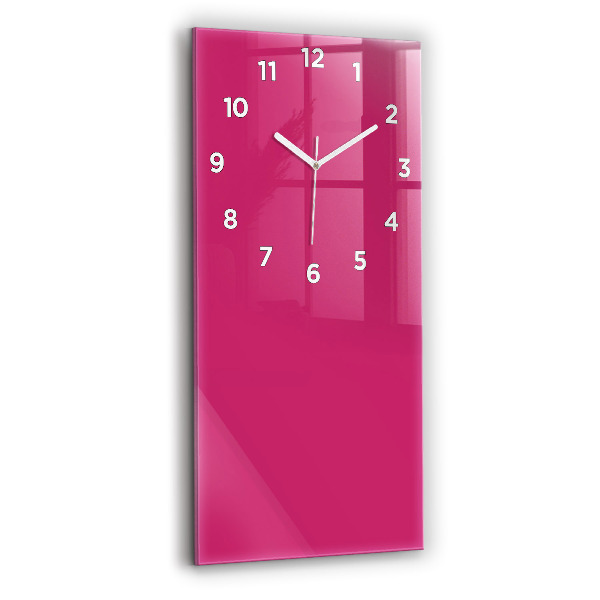 Reloj vertical El color rosa fuerte - espejomat.es