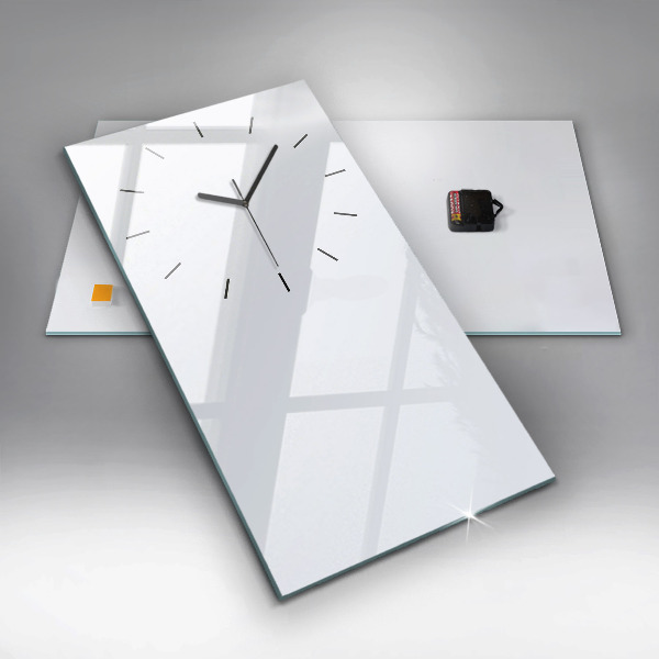 Reloj de cristal vertical Color blanco oscuro - espejomat.es