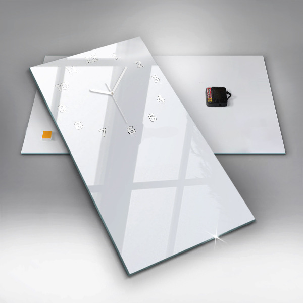 Reloj de cristal vertical Color blanco oscuro - espejomat.es