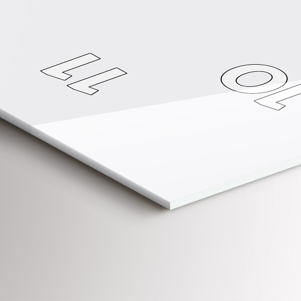 Reloj de cristal vertical Color blanco oscuro - espejomat.es