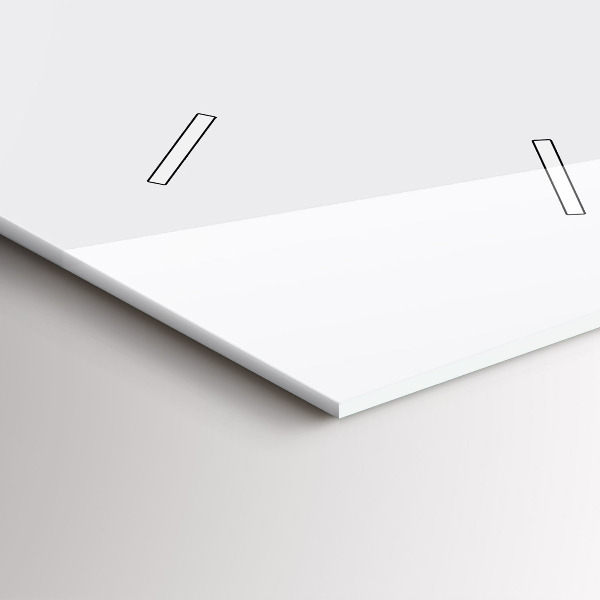 Reloj de cristal vertical Color blanco oscuro - espejomat.es