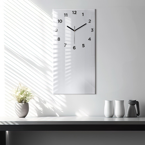 Reloj de cristal vertical Color blanco oscuro - espejomat.es