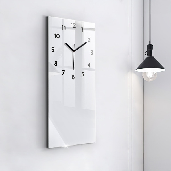 Reloj de cristal vertical Color blanco oscuro - espejomat.es
