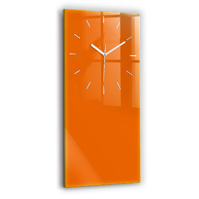 Reloj de cristal vertical Color naranja - espejomat.es