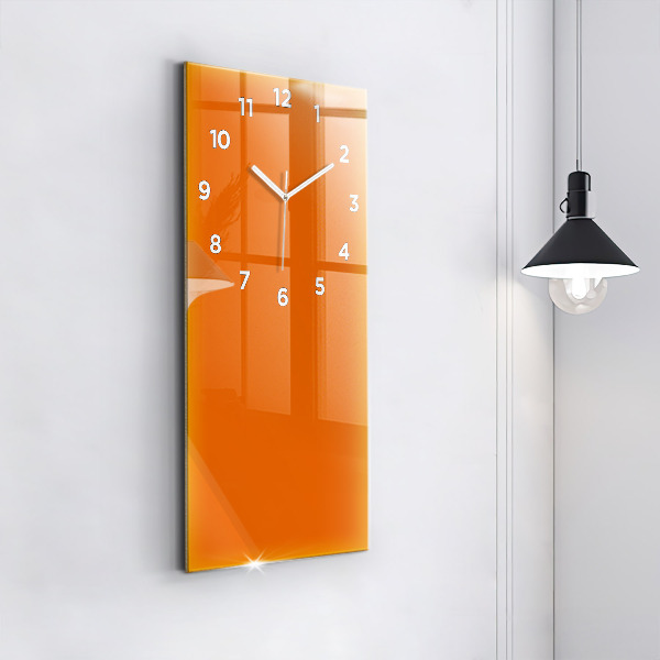Reloj de cristal vertical Color naranja - espejomat.es