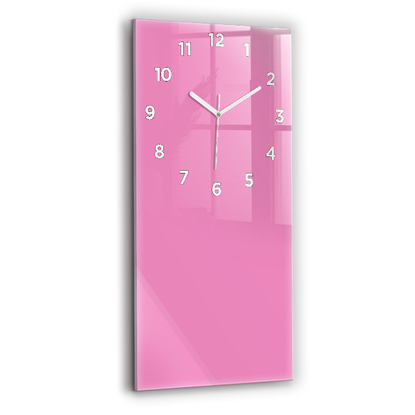 Reloj de cristal vertical Color rosa - espejomat.es