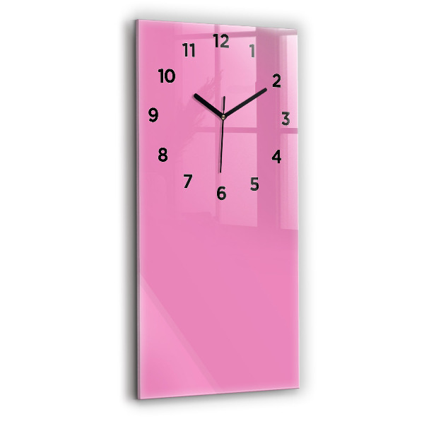 Reloj de cristal vertical Color rosa - espejomat.es