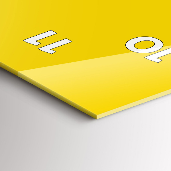 Reloj vertical Color amarillo claro - espejomat.es