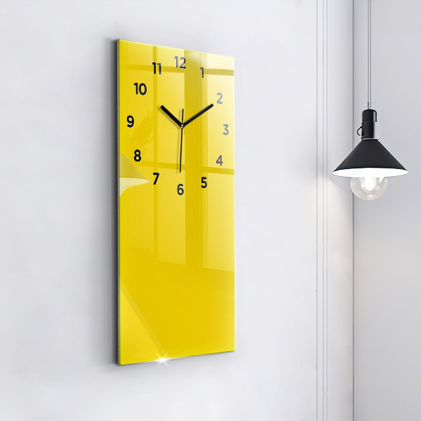 Reloj vertical Color amarillo claro - espejomat.es