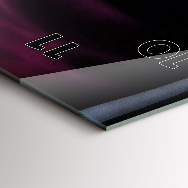 Reloj de cristal vertical Vino tinto - espejomat.es