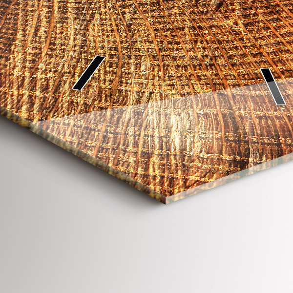 Reloj de vidrio vertical Tronco de árbol viejo - espejomat.es