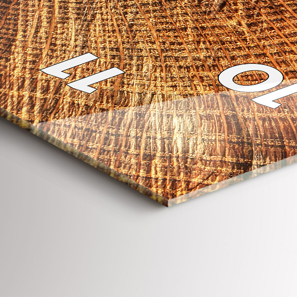 Reloj de vidrio vertical Tronco de árbol viejo - espejomat.es