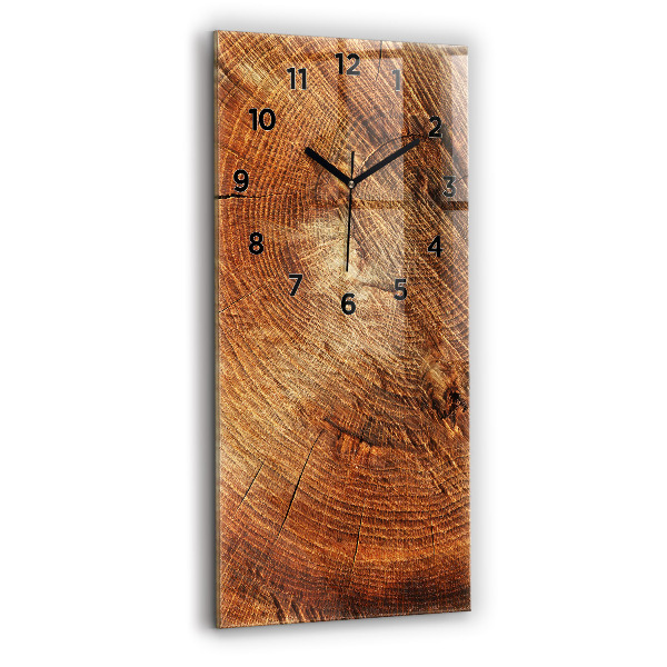 Reloj de vidrio vertical Tronco de árbol viejo - espejomat.es