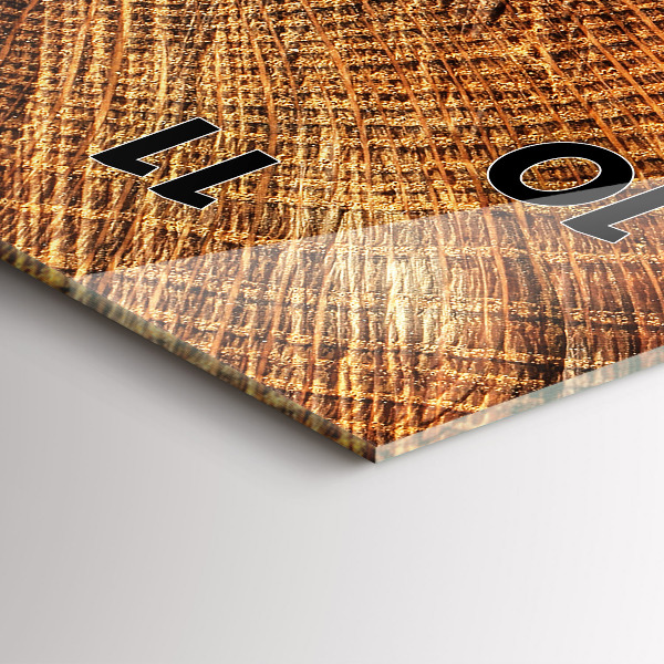 Reloj de vidrio vertical Tronco de árbol viejo - espejomat.es