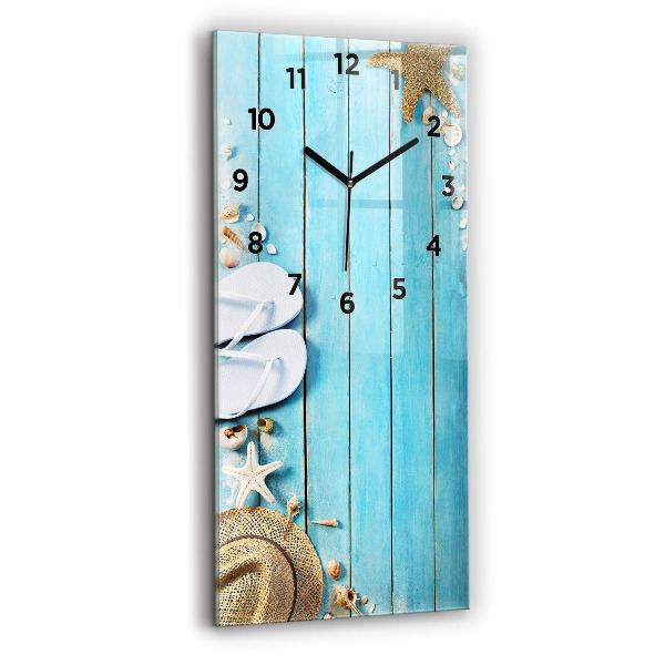 Reloj de vidrio vertical Accesorios navideños - espejomat.es