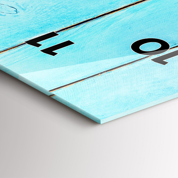 Reloj de vidrio vertical Accesorios navideños - espejomat.es