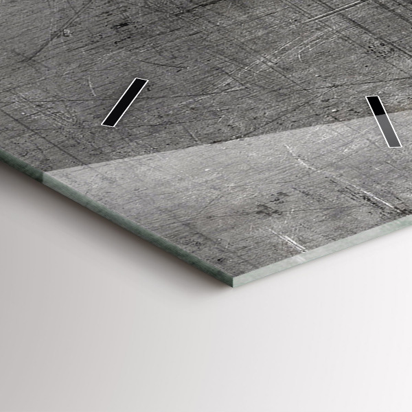 Reloj de vidrio vertical Pared metálica - espejomat.es