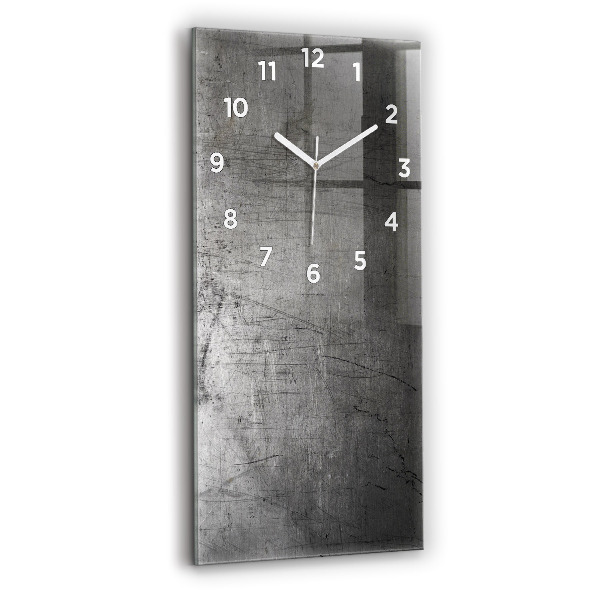 Reloj de vidrio vertical Pared metálica - espejomat.es
