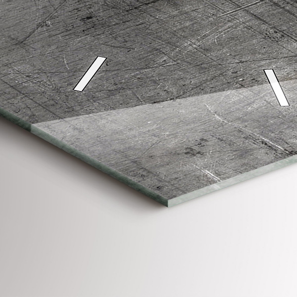 Reloj de vidrio vertical Pared metálica - espejomat.es