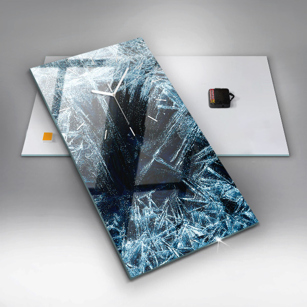 Reloj de cristal vertical Pared helada - espejomat.es