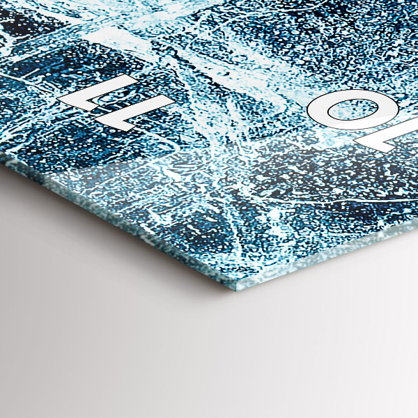 Reloj de cristal vertical Pared helada - espejomat.es