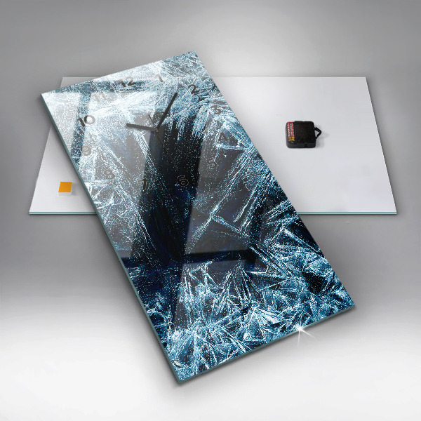 Reloj de cristal vertical Pared helada - espejomat.es
