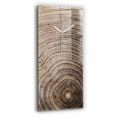 Reloj de vidrio vertical Tronco de árbol - espejomat.es