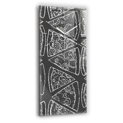 Reloj vertical Pizza pintada - espejomat.es