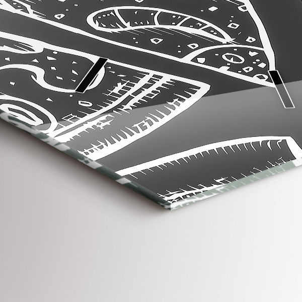 Reloj vertical Pizza pintada - espejomat.es