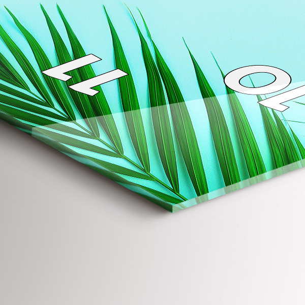 Reloj vertical Palmeras verdes - espejomat.es