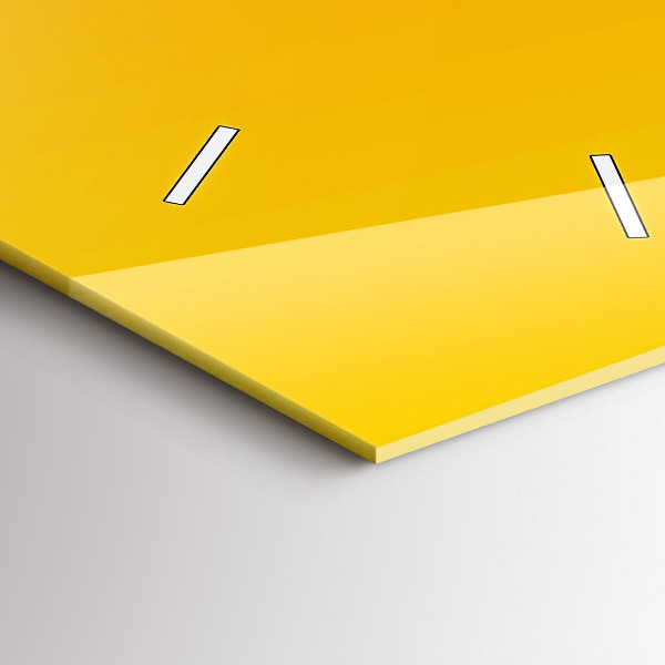 Reloj de vidrio vertical Naranja - espejomat.es