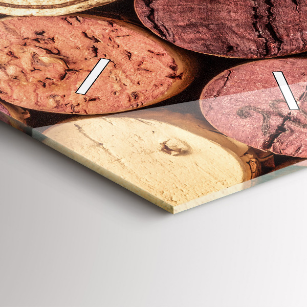 Reloj de cristal vertical Corchos de vino - espejomat.es