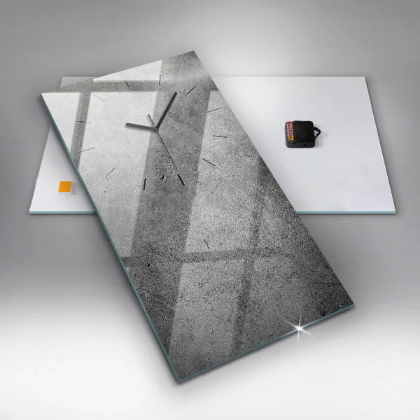 Reloj de cristal vertical Pared industrial - espejomat.es