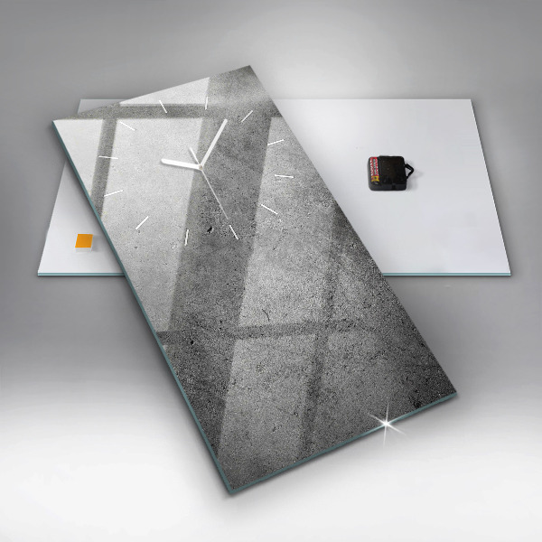 Reloj de cristal vertical Pared industrial - espejomat.es