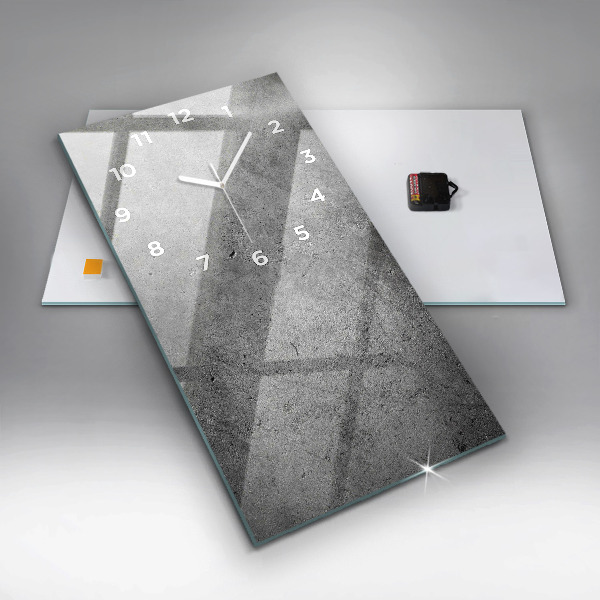 Reloj de cristal vertical Pared industrial - espejomat.es