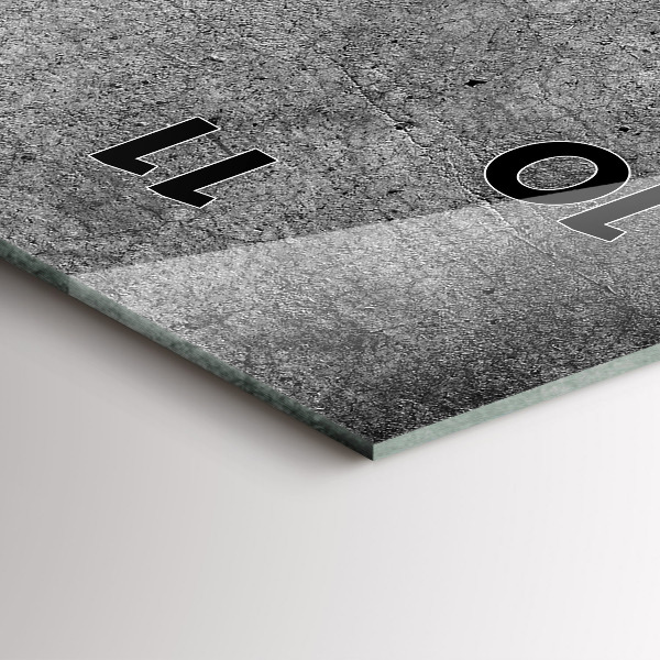 Reloj de cristal vertical Pared industrial - espejomat.es