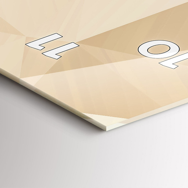 Reloj vertical Triángulos abstractos - espejomat.es