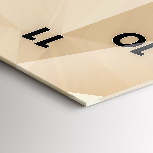 Reloj vertical Triángulos abstractos - espejomat.es