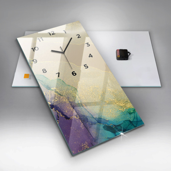 Reloj vertical Abstracción cromática - espejomat.es