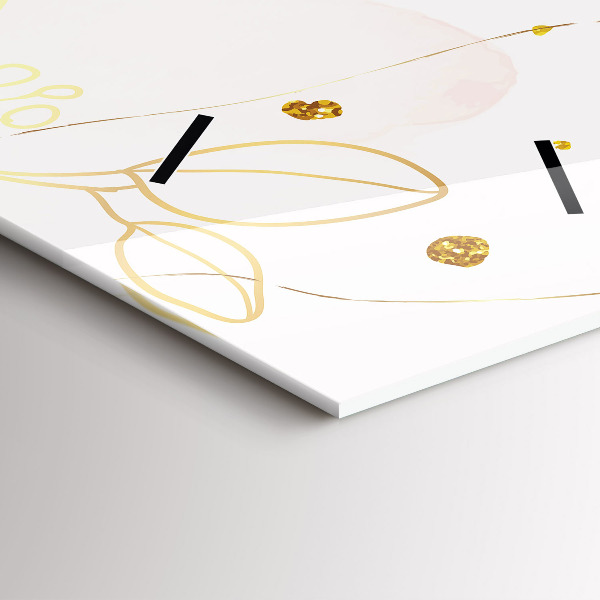 Reloj de vidrio vertical Abstracción pastel - espejomat.es