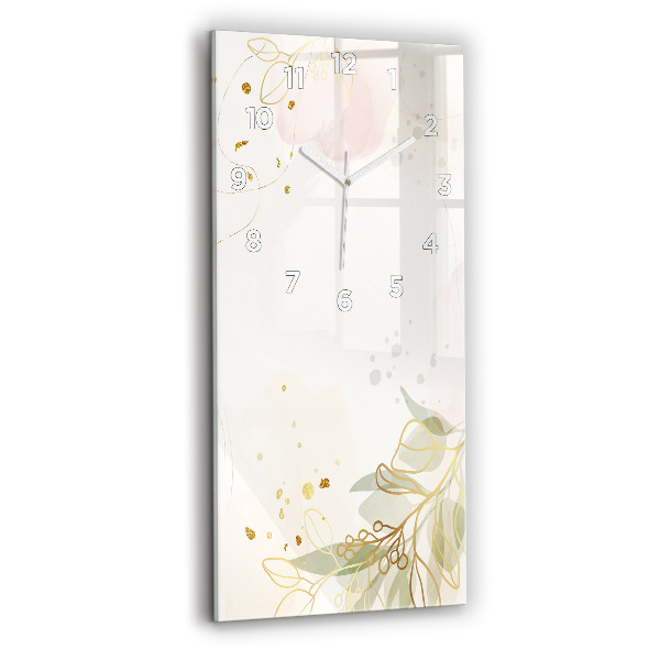 Reloj de vidrio vertical Abstracción pastel - espejomat.es