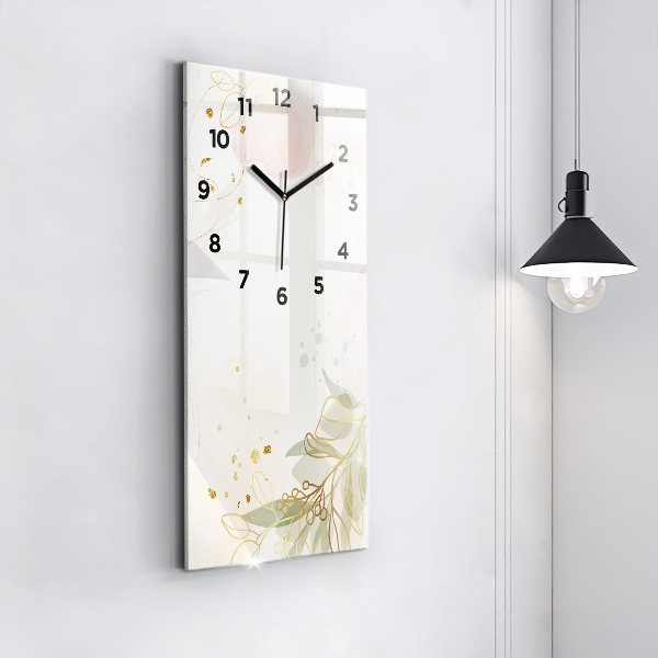Reloj de vidrio vertical Abstracción pastel - espejomat.es
